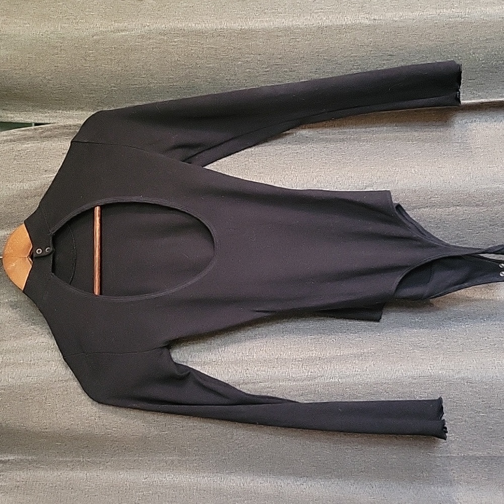 Abercrombie high neck backless longsleeve bodysuit